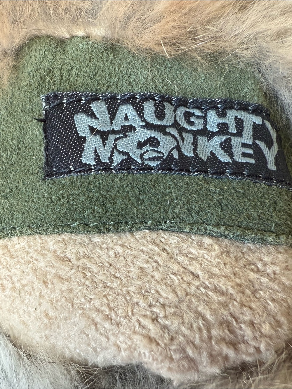 naughty monkey Olive Green Faux Fur Trim Winter Boots - Picture 6 of 14